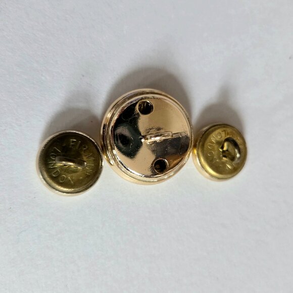 3 Canadian military gold metal buttons. - Picture 3 of 4